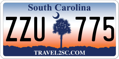 SC license plate ZZU775