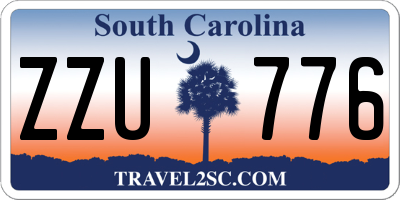 SC license plate ZZU776