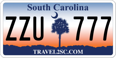 SC license plate ZZU777