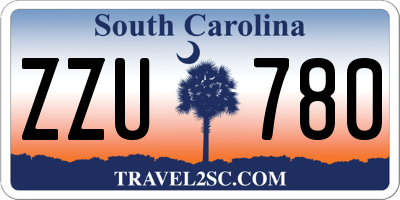 SC license plate ZZU780