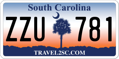 SC license plate ZZU781