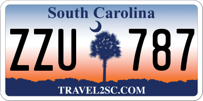 SC license plate ZZU787