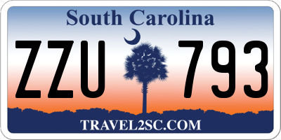 SC license plate ZZU793