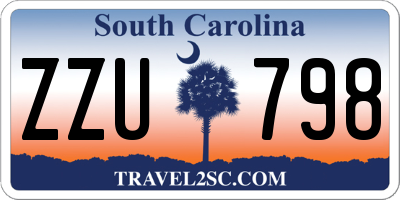 SC license plate ZZU798