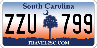 SC license plate ZZU799