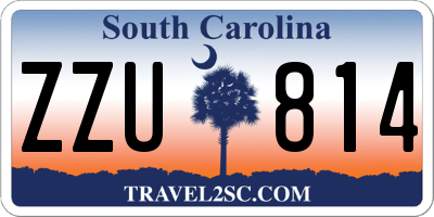 SC license plate ZZU814