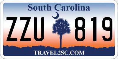 SC license plate ZZU819
