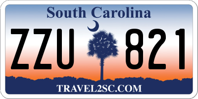 SC license plate ZZU821