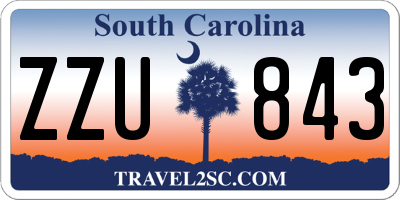 SC license plate ZZU843