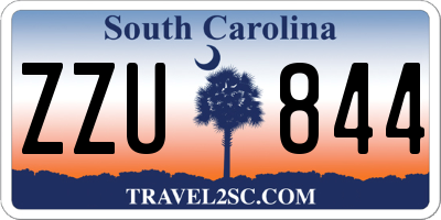 SC license plate ZZU844