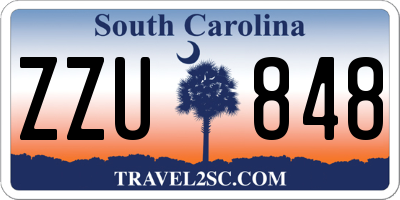 SC license plate ZZU848