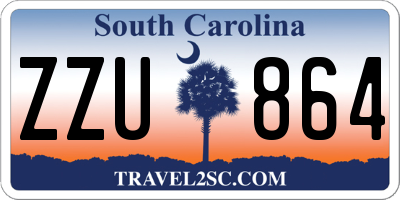 SC license plate ZZU864