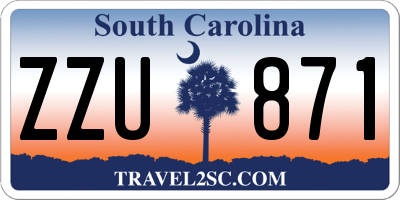 SC license plate ZZU871