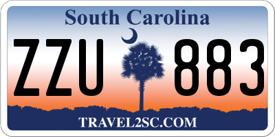 SC license plate ZZU883