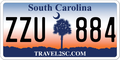 SC license plate ZZU884