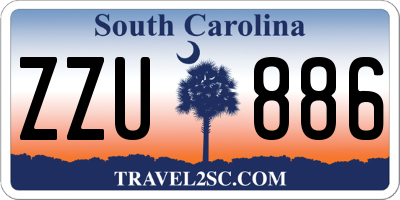 SC license plate ZZU886