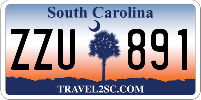 SC license plate ZZU891