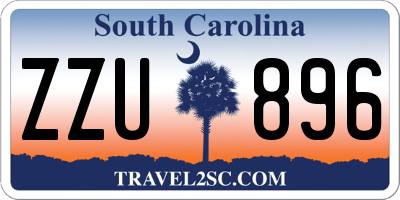 SC license plate ZZU896