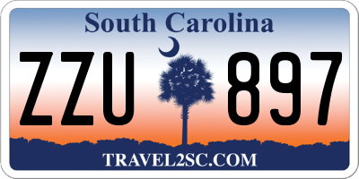 SC license plate ZZU897