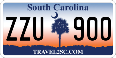 SC license plate ZZU900