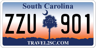 SC license plate ZZU901