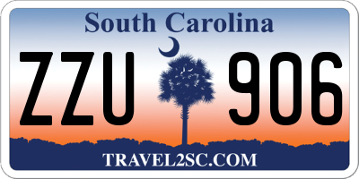 SC license plate ZZU906
