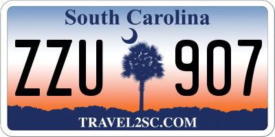 SC license plate ZZU907