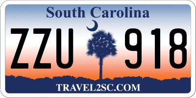 SC license plate ZZU918