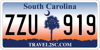 SC license plate ZZU919
