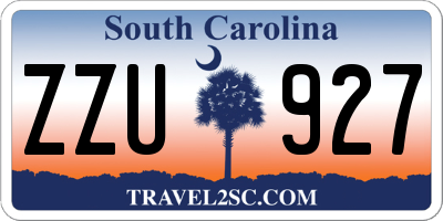 SC license plate ZZU927
