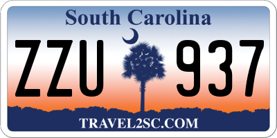 SC license plate ZZU937