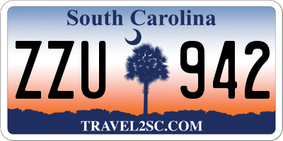 SC license plate ZZU942