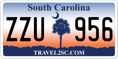 SC license plate ZZU956