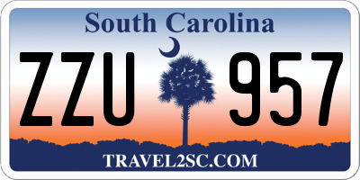 SC license plate ZZU957