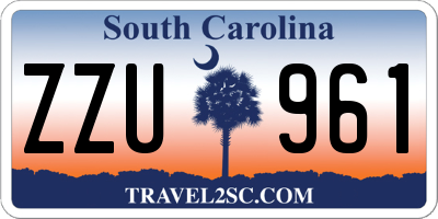 SC license plate ZZU961