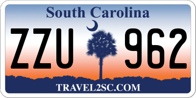 SC license plate ZZU962