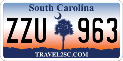SC license plate ZZU963