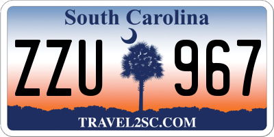 SC license plate ZZU967
