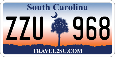 SC license plate ZZU968