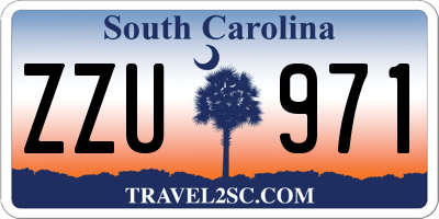 SC license plate ZZU971