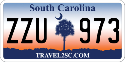 SC license plate ZZU973