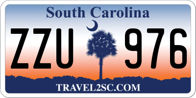 SC license plate ZZU976