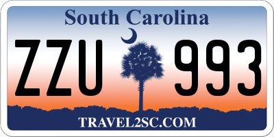 SC license plate ZZU993