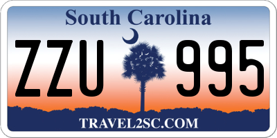 SC license plate ZZU995