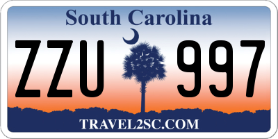 SC license plate ZZU997