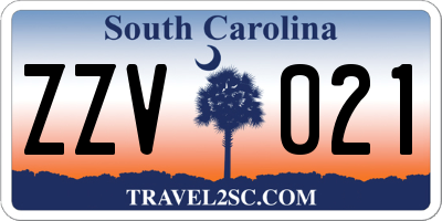 SC license plate ZZV021
