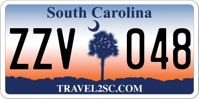 SC license plate ZZV048