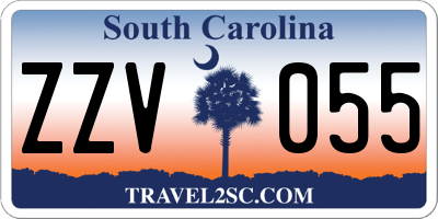 SC license plate ZZV055