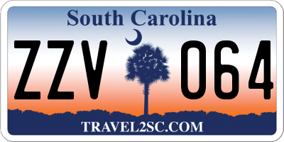 SC license plate ZZV064
