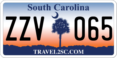 SC license plate ZZV065